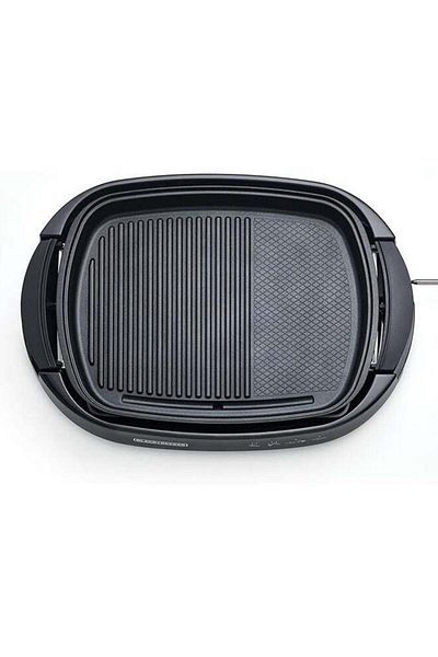 Black&Decker BLACK+DECKER Electric Health Grill, Family-Sized Non-Stick Griddle with Glass Lid, 5-Level Temperatu