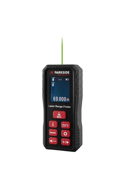 PARKSIDE Laser Distance Meter 75 m with Green Laser – Precise Measurements and Excellent Visibility