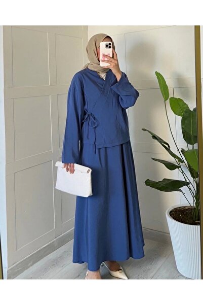 DEFNECE BUTİK Kimono Tie-Up Summer Suit