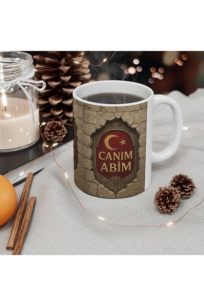 sıradışıhediyem Canim My Brother Mug Cup Evening Dress Gift 3 D Mug Evening Dress Birthday Gift