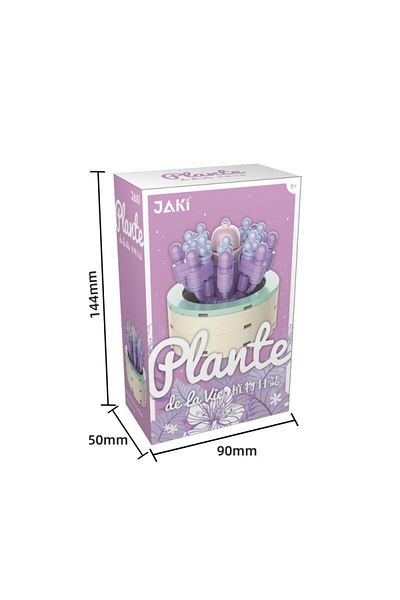 JAKI Block Succulent Flowers 9 cm 120 Pieces Flower Pot Series Purple2