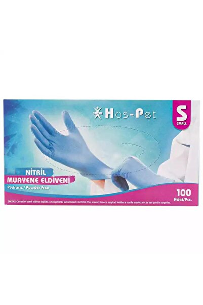 aba nails Pudrasız Lila Nitril Eldiven Small HasPet 100lü