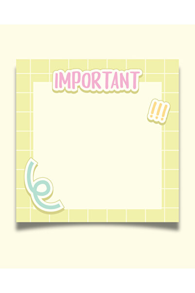Elvina Paper Kawaii Pastel Küp Not Kağıdı, Memopad, To Do List, Bloknot, Planlayıcı