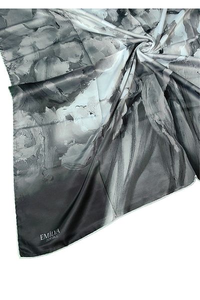 mim eşarp Κασκόλ Emilya Rayon με λουλούδια 90x90 cm