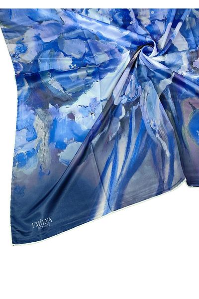 mim eşarp Eșarfă Emilya Rayon cu Motive Florale 90x90 cm