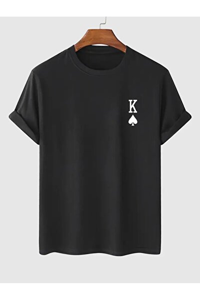 PERISENSE تي شيرت للجنسين للنساء/الرجال مطبوع عليه رقبة دائرية وأكمام قصيرة م...