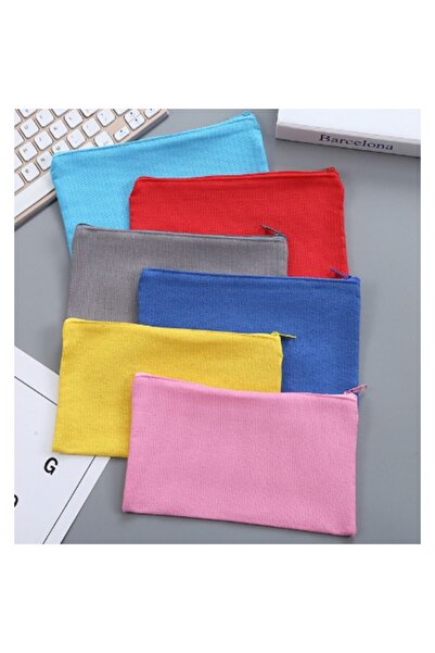 dalimag Penar cu fermoar, geanta cosmetice, diverse culori 21x11 cm