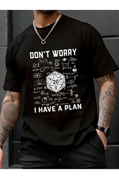 PERISENSE تي شيرت أسود للجنسين للنساء/الرجال مطبوع عليه رقبة دائرية وأكمام قص...