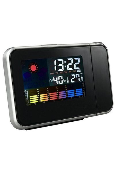 dalimag Desk clock, digital, permanent projection, alarm and indoor weather station