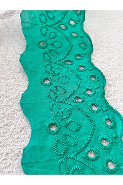 ELİTSEK Vual pamuk fisto kenar fisto vintage 1 metre