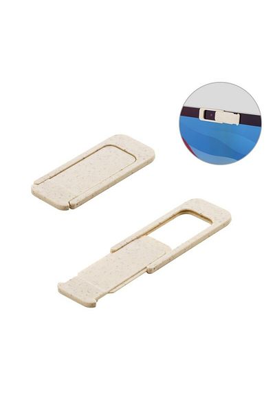 dalimag Fiber webcam protector with sliding cover and sticker on the back