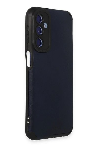 CepteToptan حافظة سامسونج جالاكسي M34 5G حلقة جلد سيليكون - أزرق داكن - MKİ9893-3739