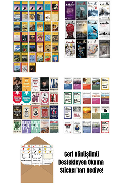 Yapı Kredi Yayınları Yazın Hayatında 4 Büyükler + Okuma Sticker'ları