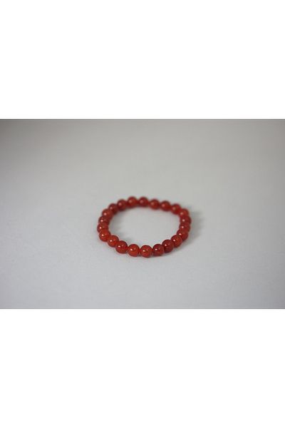 Efulim Hediyelik Red Agate Natural Stone Bracelet, Handmade, Energy and Balance Stone, Unisex, Healing Jewelry