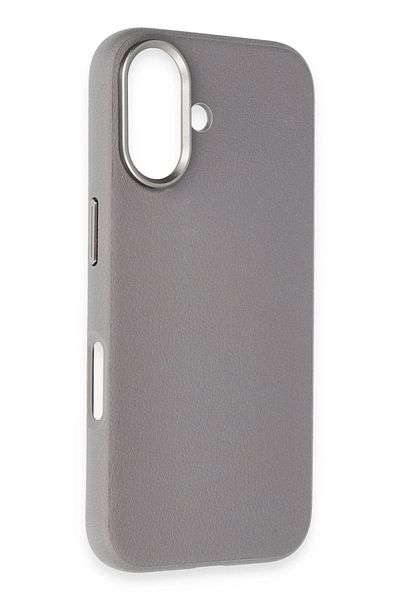 CepteToptan غطاء Magsafe من الجلد لهاتف iPhone 16 Wonder - رمادي تيتانيوم - MKİ3318-1602
