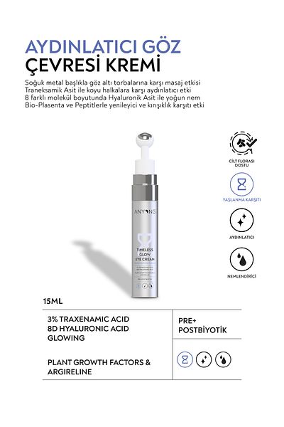 Anyong Anti-Dark Circle Brightening Eye Contour Cream – Tranexamic Acid - 15 ml