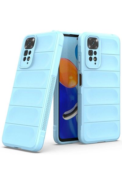 CepteToptan حافظة هاتف Xiaomi Redmi Note 11 من السيليكون المثالي - أزرق سماوي - MKİ1853-8215