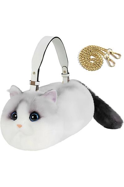 TOYFEST حقيبة يد B&D Cat باللون الأبيض الفاتح