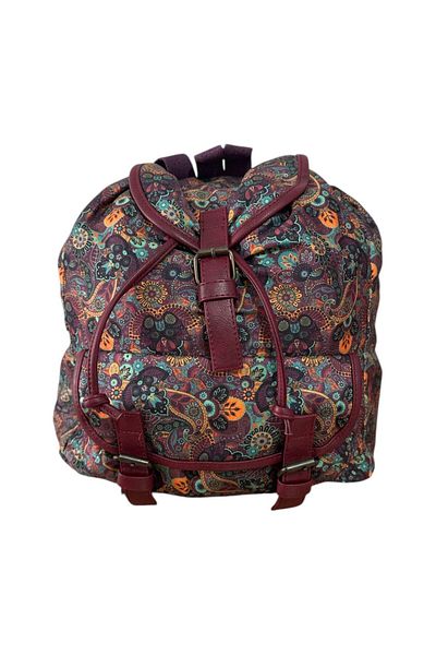MDLİFE HOME Ethnic Authentic Patterned Waterproof Backpack with Cover