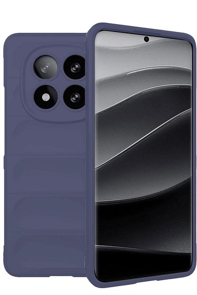 CepteToptan حافظة هاتف Xiaomi Redmi Note 14 Pro 5G من السيليكون المثالي - أزرق داكن - MKİ8564-1903