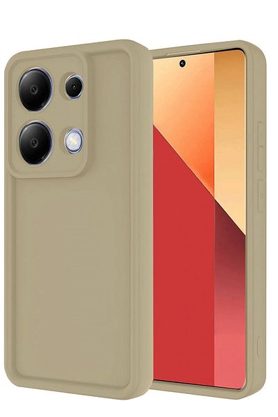 CepteToptan حافظة هاتف Xiaomi Redmi Note 13 Pro 4G من السيليكون - كريمي - MKİ3357-2464
