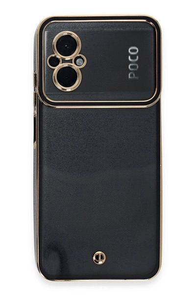 CepteToptan حافظة هاتف Xiaomi Poco M5 Liva Lens سيليكون - أسود - MKİ1915-7759