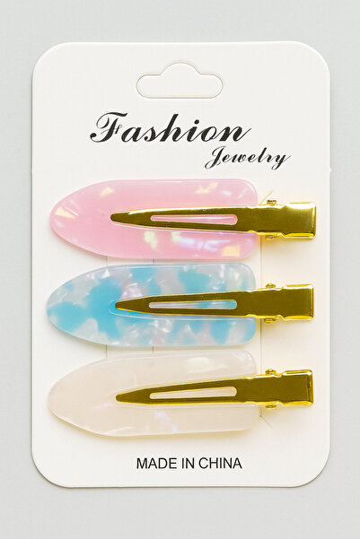 Srctech Σετ με 3 κλιπ μακιγιάζ μαλλιών για περιποίηση δέρματος, πολύχρωμες κο...