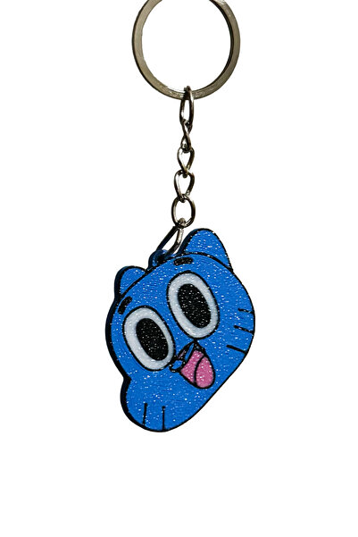 MEK سلسلة مفاتيح لطيفة بتصميم Gumball