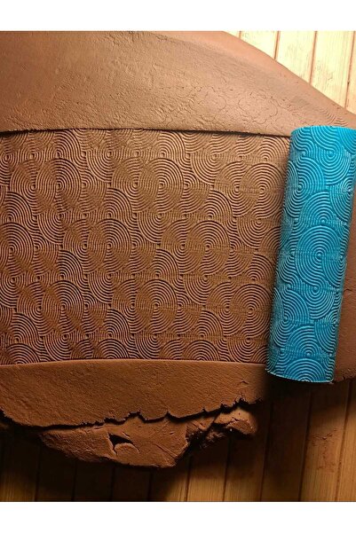 Enbceramic 10 CM SERAMİK & POLİMER KİL DOKU RULOSU DESEN OKLAVASI