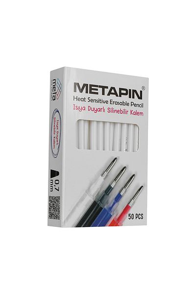 hodbehod Metapin Heat Erasable Flying Refill Pen Inside White (0.7 mm) - 50 Pieces