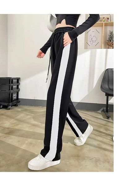 DENİKK YUDOOWEAR، Y2K بنطال مخطط باللون الأبيض