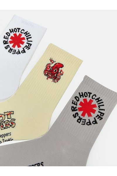 LC Waikiki Cotton Blended Flexible Fabric Men's Socks 3-Piece