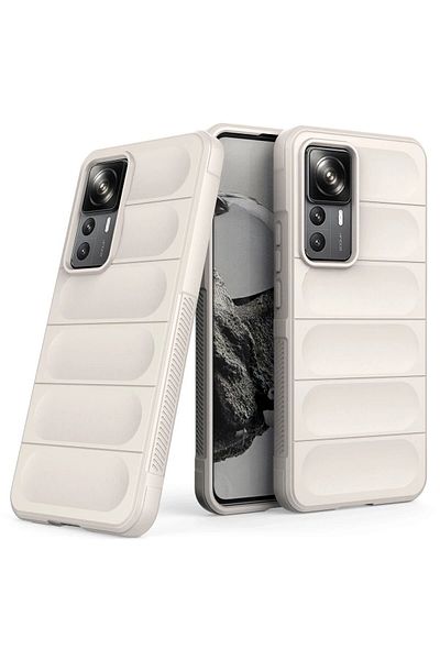 CepteToptan حافظة هاتف Xiaomi Mi 12T Pro من السيليكون المثالي - كريمي - MKİ7270-6611