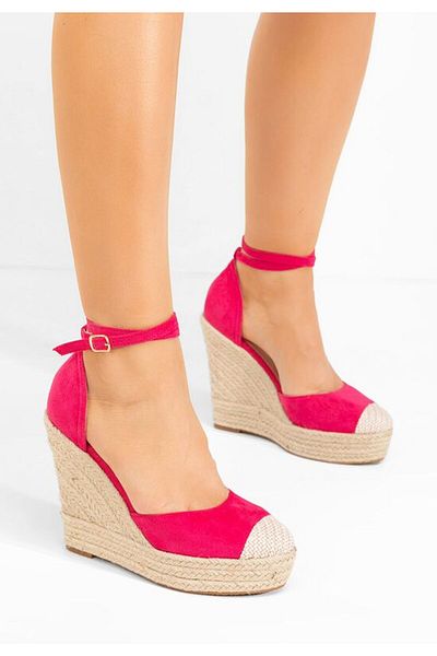 B T Shoes Sandale cu platforma Saniza V3 fucsia