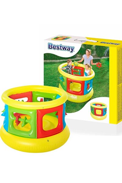 BESTWAY Şişme Trambolin, Eğlence Parkı - Şişme Oyun Havuzu (152cm) / Inflatable Bouncer Jumping Trampoline