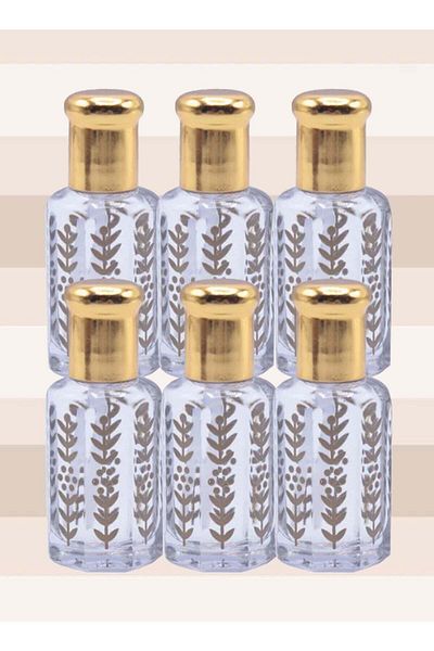 Musk 6 Pieces of Natural Transparent White Musk Perfume Oil - 12ml