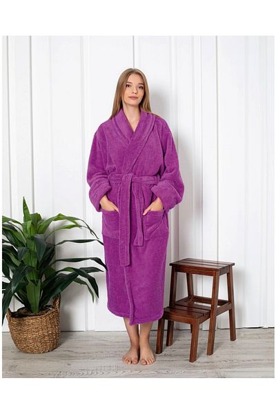 Star Fashion Cocolino women's bathrobe, with pockets and drawstring at the waist, warm and comfortable