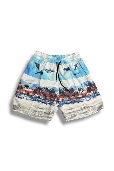 FOLKLORİST Men's - Sea and Pool Shorts Blue White 2025-2026 New Season