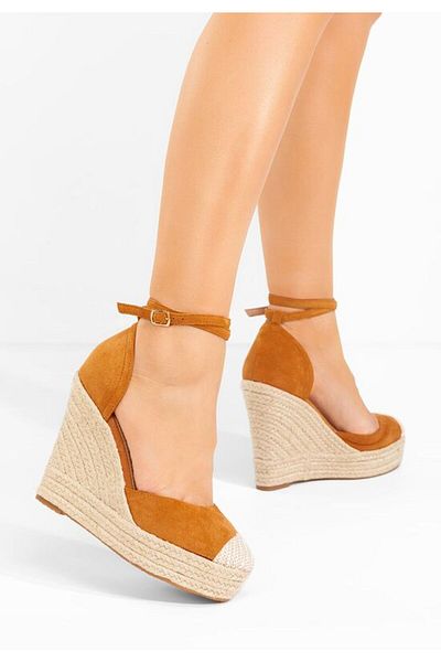 B T Shoes Sandale cu platforma Saniza V3 camel