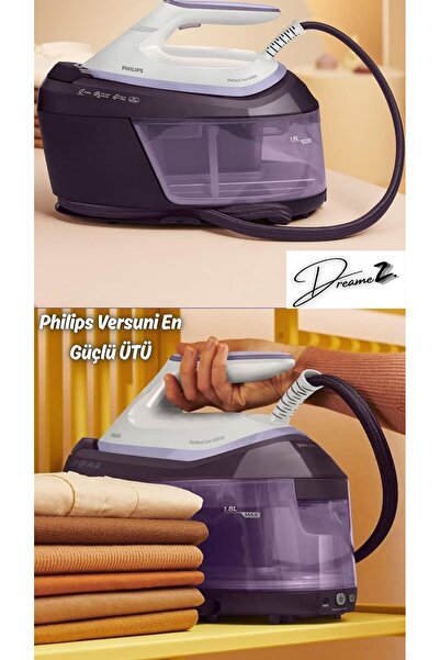 Philips Versuni Drmz 6000 Serisi Perfectcare Buhar Kazanlı Ütü, Güçlü Buhar,1,8 Lt Çıkarılabilir Su Haznesi