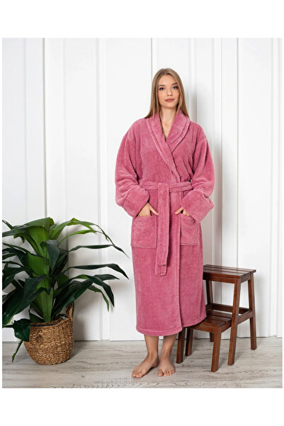 Star Fashion Halat dama cocolino, cu buzunare si cordon in talie, calduros si...