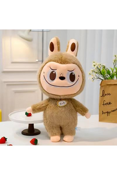NB market Mustard Color Dragon Labubu Plush Toy with Tail Series Labubu Plush Toy
