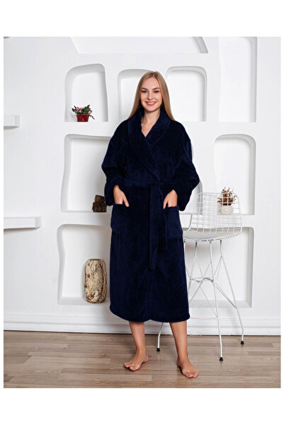 Star Fashion Halat dama cocolino, cu buzunare si cordon in talie, calduros si...