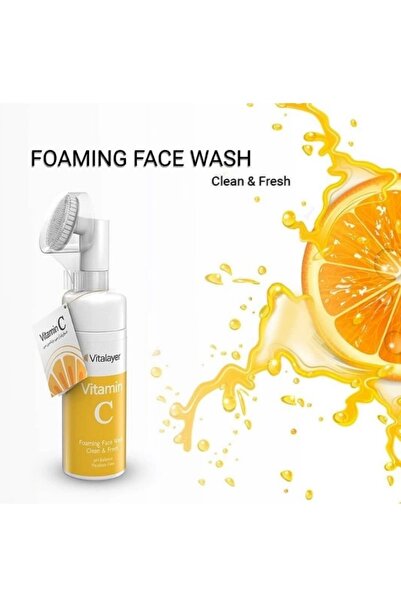 Vitalayer رغوة تنظيف الوجه المضيئة مع فيتامين سي |   150 مل
