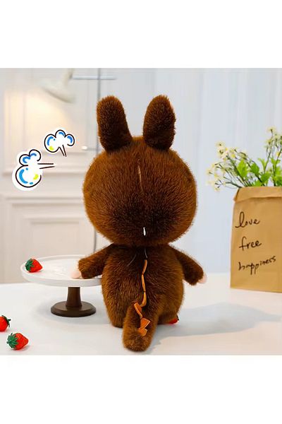 NB market Brown Dragon Labubu Plush Toy with Tail Series Labubu Plush Toy
