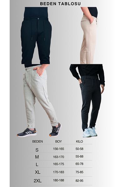 ManKlas Jagger Men's Trousers Lycra Lacing Detailed Classic Men's Gray Jogger Fabric Trousers