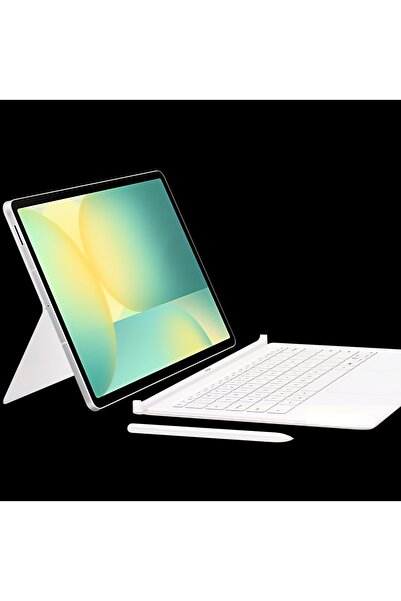 Samsung Galaxy Tab S10 FE+ Klavyeli Mousepadli Kılıf (Galaxy AI)