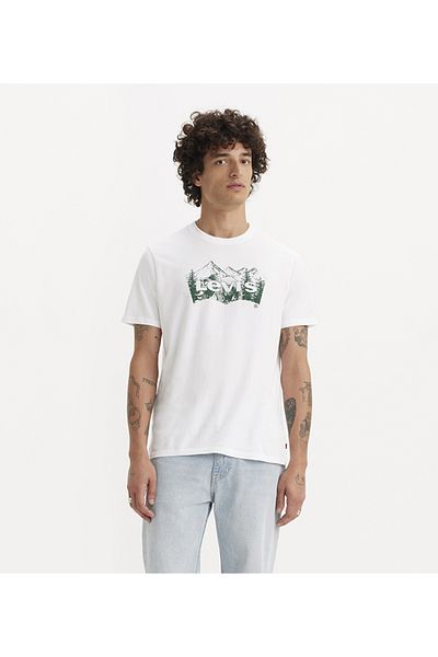Levi's WHITE GRAPHIC CREWNECK TEE for Men