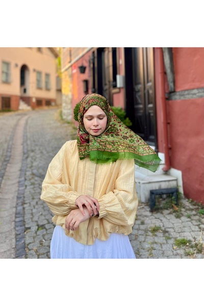 CHALE FLORYA Hint İpeği Şal & Fular