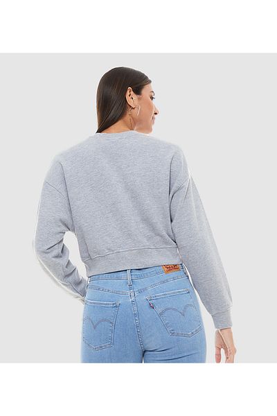 Levi's GREY CREW CONTRAST STITCH YOUTH BOX TAB STARS for Women